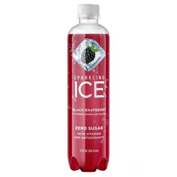 Black Raspberry Carbonated Water 17 oz, Sparkling Ice, Mfr#: 24573
